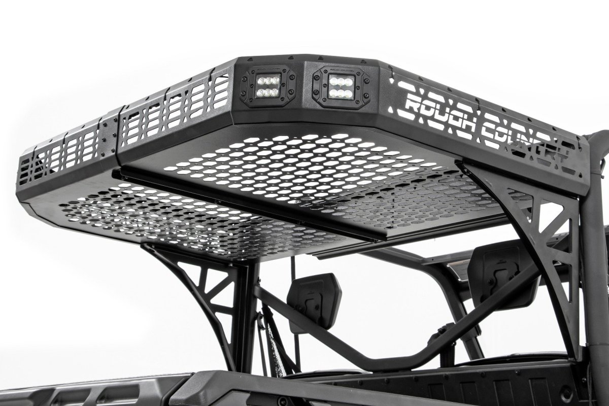 Can-Am Defender XT CAB HD8 Cargo Rack - Rough Country - Heavy-duty Steel, Corrosion-resistant, Powder-coated - '18-'20